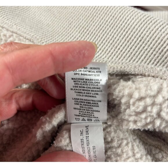 Jeremiah And Sons Men's Shawl Collar Pullover Sweater XXL Beige Heavyweight Cott - Picture 6 of 10